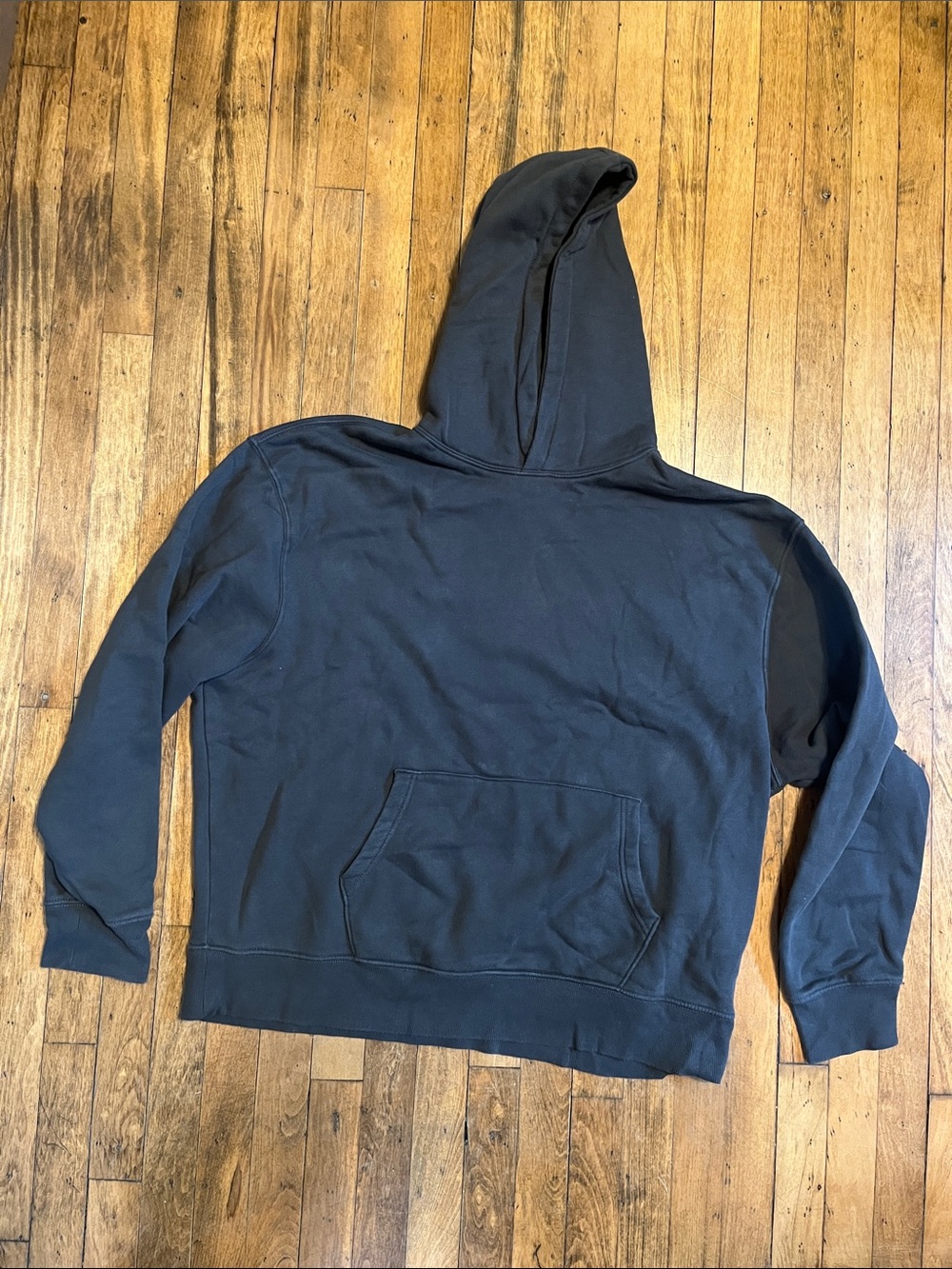 Old Navy Washed Look Charcoal Black/Dark Gray Pullover Hoodie